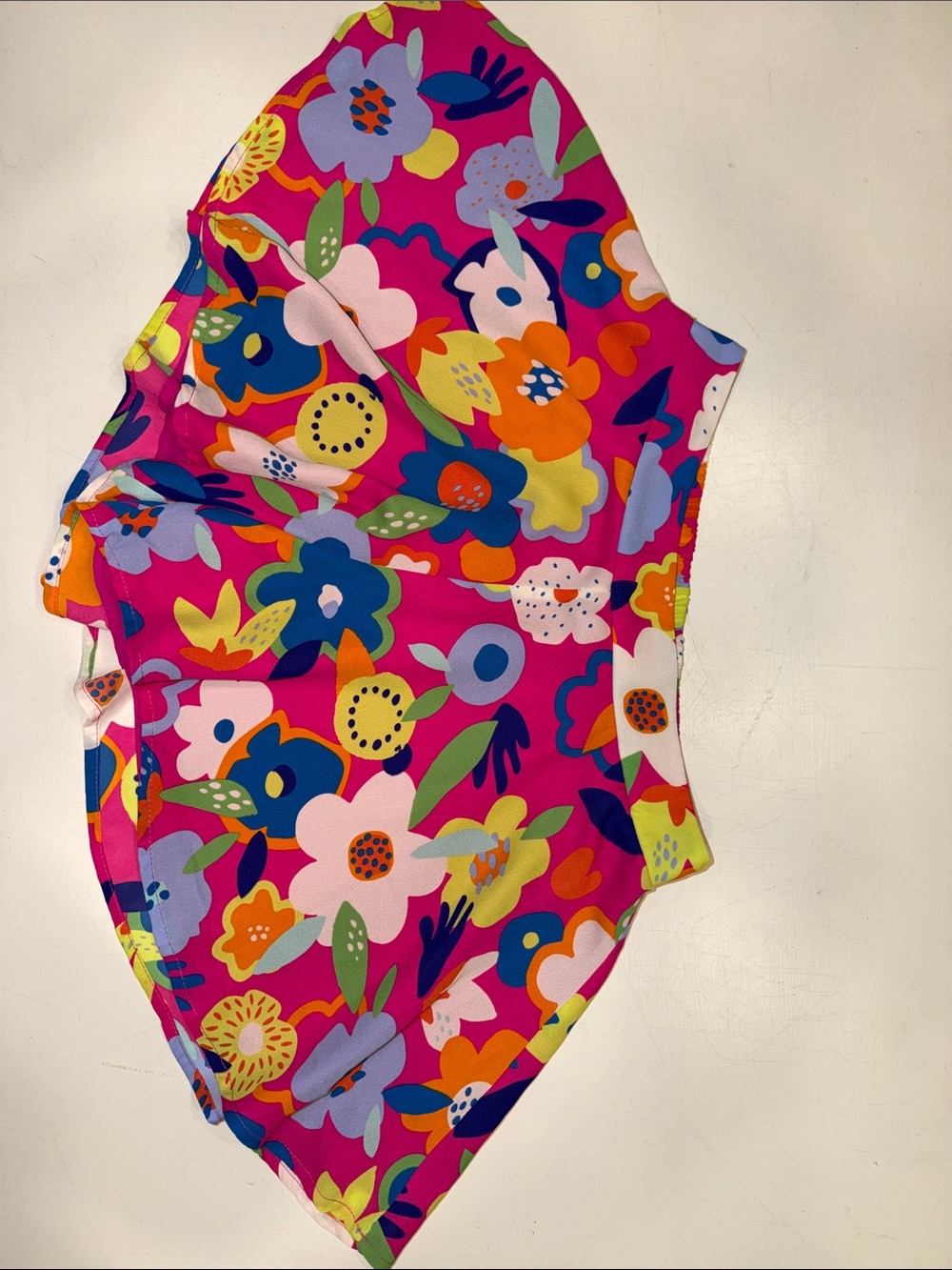 Adrienne Bright Pink Floral Skort